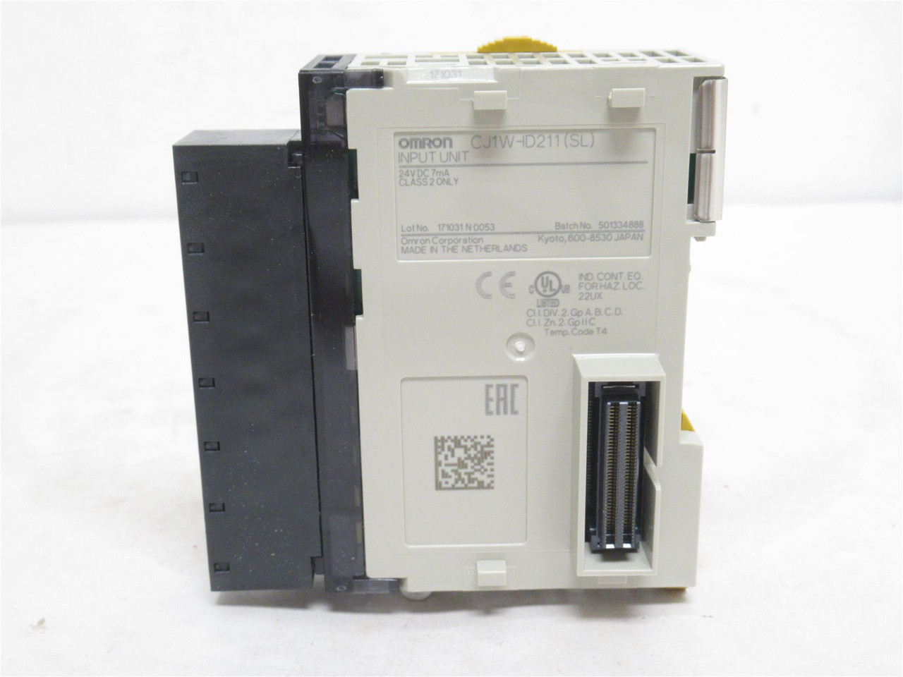 Omron CJ1W-ID211; Input Module Unit; 7mA; 24VDC; 16-Digital
