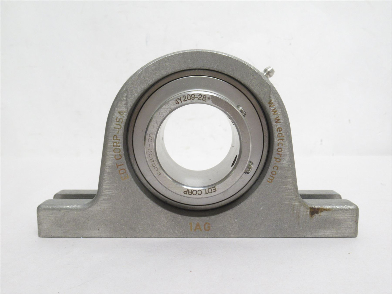 EDT 4Y1AG8-28GX; Pillow Block Bearing; SS; 1-3/4"ID; 2-Bolt