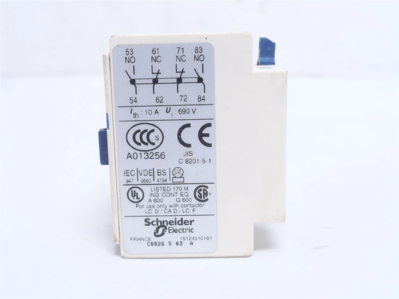 Telemecanique LADN22; Auxiliary Contact Block; 2NO-2NC; 690VAC