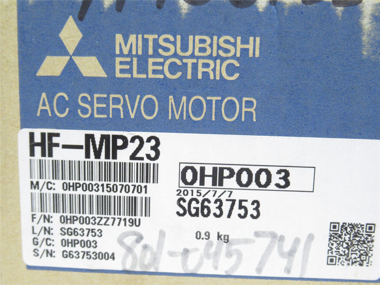 Mitsubishi HF-MP23; AC Brushless Servo Motor 113V; 1.4A; 200W