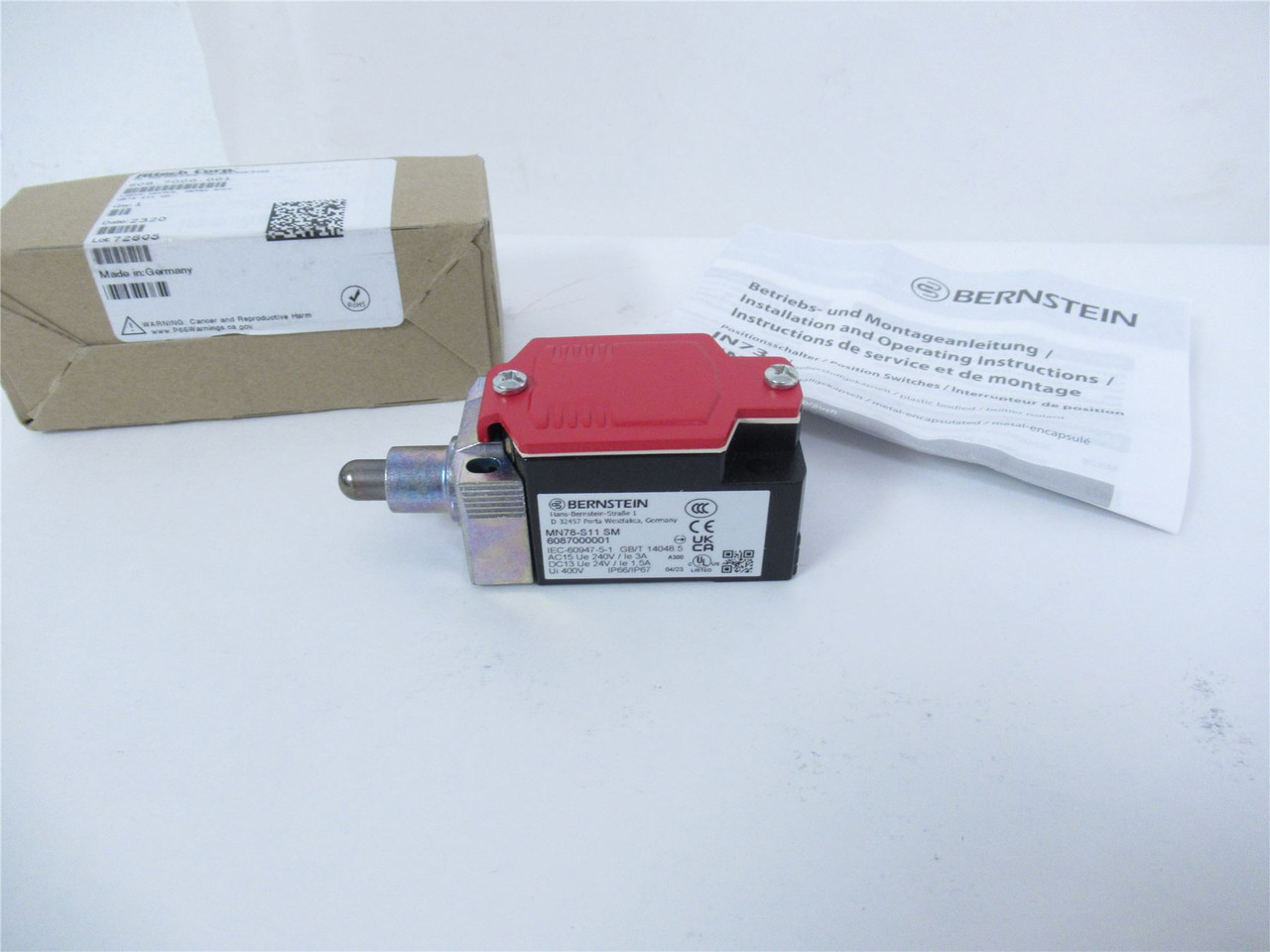 Bernstein 78-S11 SM; Limit Switch Metal 1NC/1NO