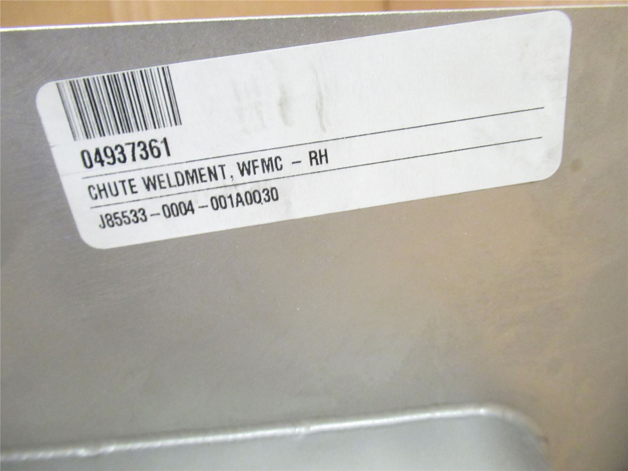 Ross Industries 4937361; Weldment Chute; Right Hand; SS; WFMC