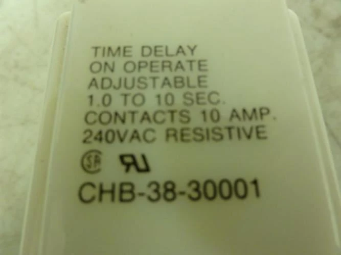 Potter & Brumfield CHB-38-30001; TIme Delay Relay 24Vac 10A
