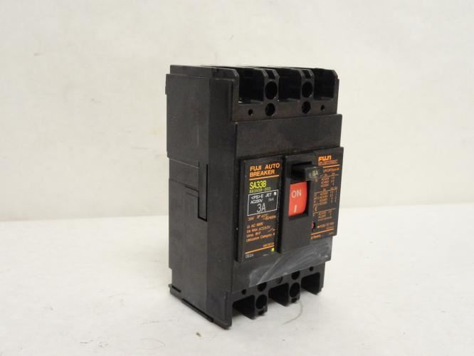 Fuji BB3ASB-003; Circuit Breaker; 3A; SA33B/3; 3P; 690VAC