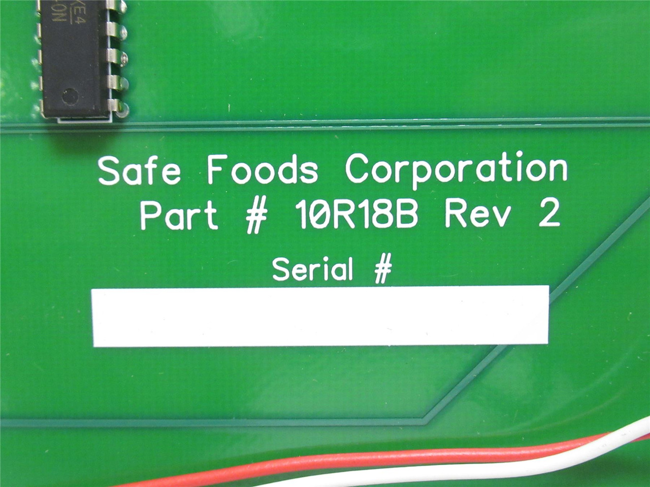 Safe Foods 10R18B; Gen 3 Display Assembly