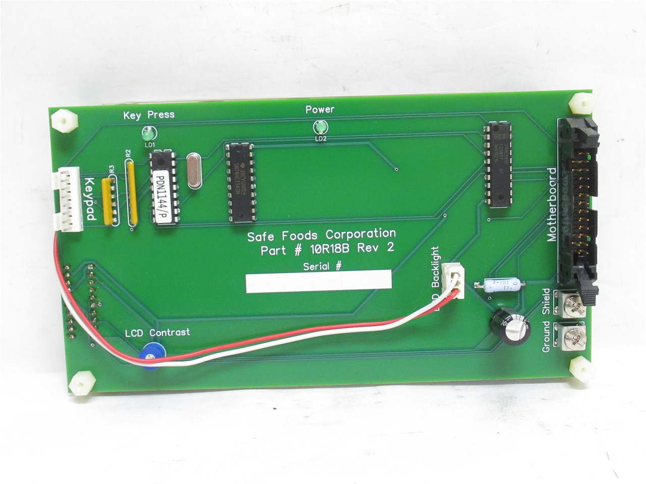 Safe Foods 10R18B; Gen 3 Display Assembly