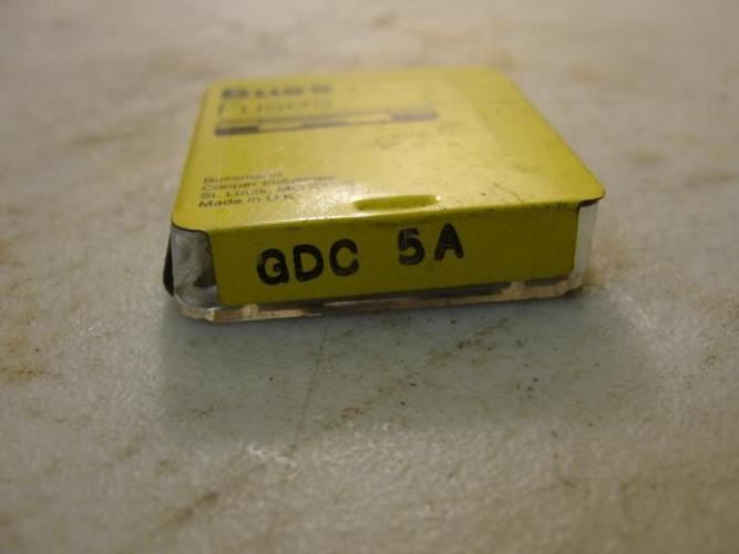 Bussmann GDC 5A; Box-4 Fuses; 5A; 250V