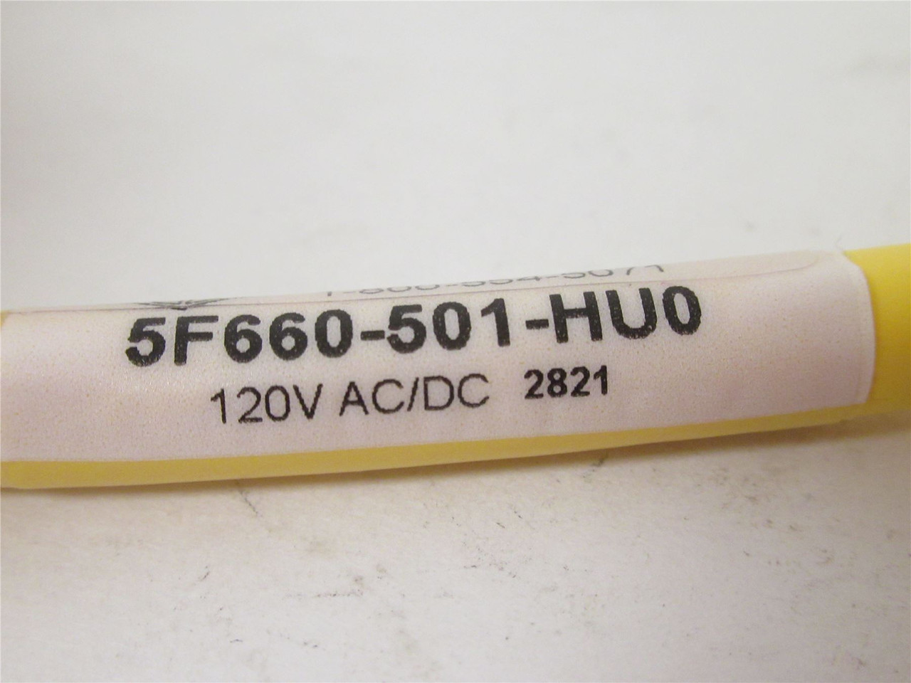 Canfield 5F660-501-HU0; Solenoid Connector; 120VAC; 6' Long