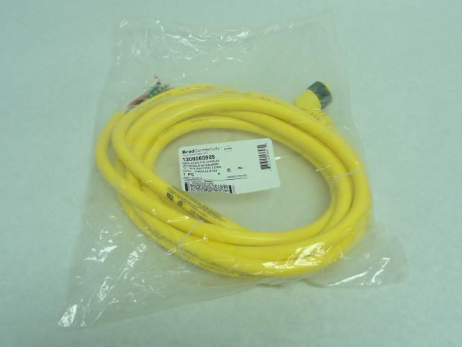 Brad Connectivity 1300060905; Cordset; 12' Length; 4P; 10A