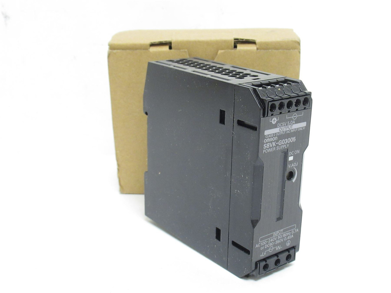 Omron S8VK-G03005; Power Supply; 100-240VAC In 5VDC; 5A; Out