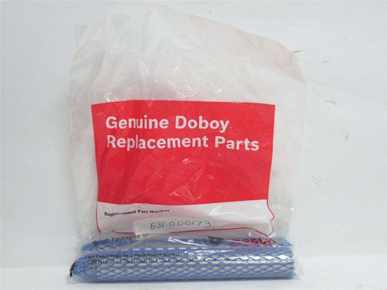 Doboy 9012531000173; Finwheel Cold Shaft; 531-000173