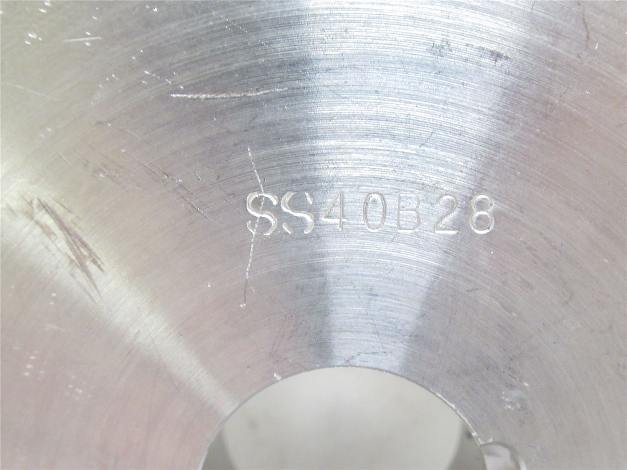 MFG- 40B28SS-1; Sprocket #40; SS; 28 Teeth; 1"ID
