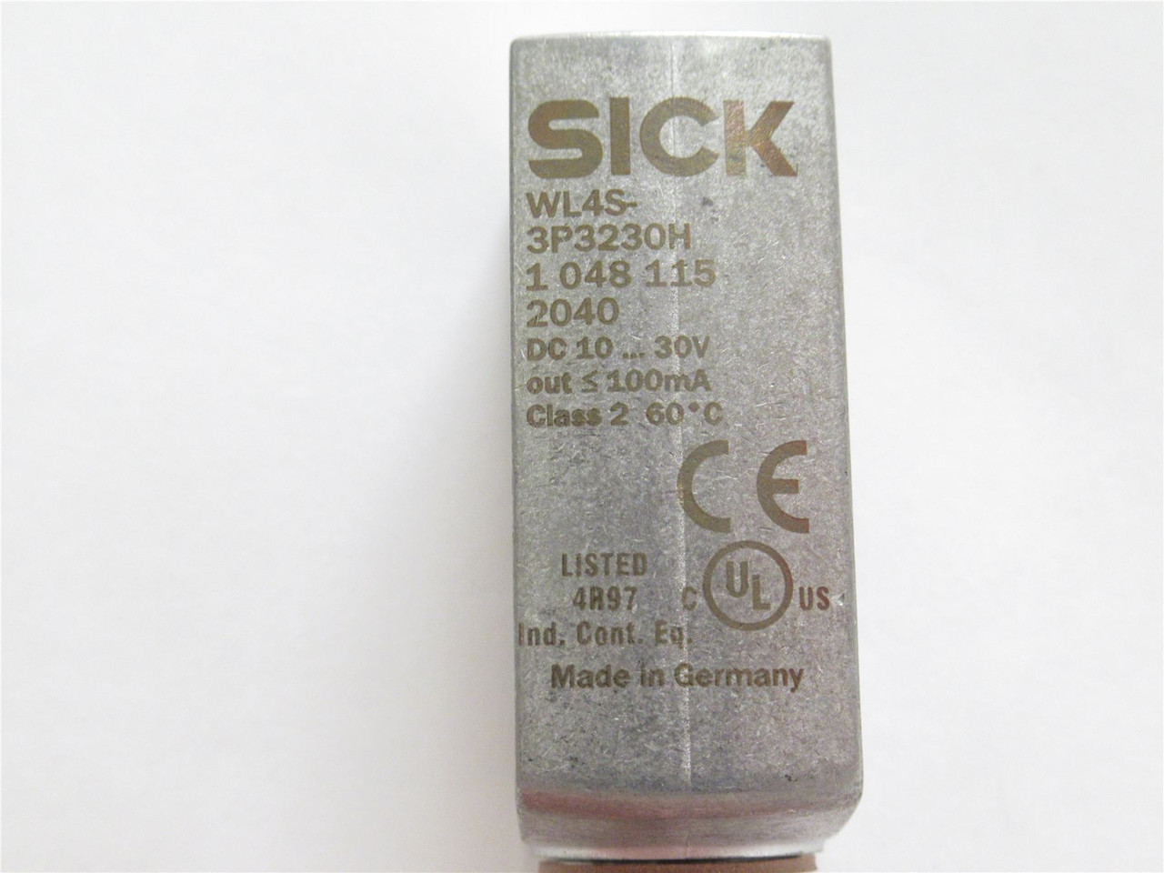 Sick WL4S-3P3230H; Retro-Reflective Sensor; 10-30VDC; 100mA