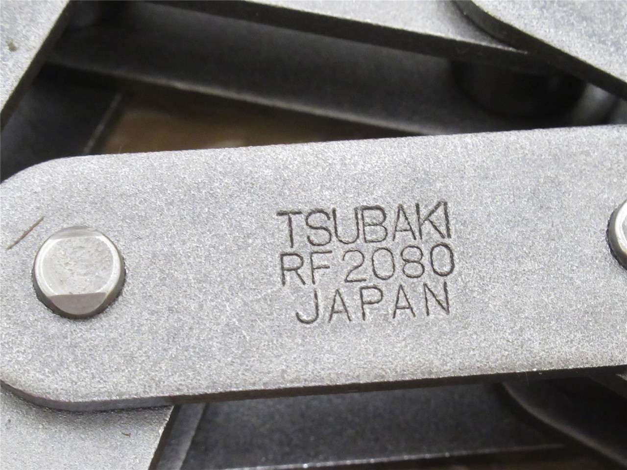 Tsubaki C2080HR-10; Steel Riveted Pin Chain #80; 10' Long