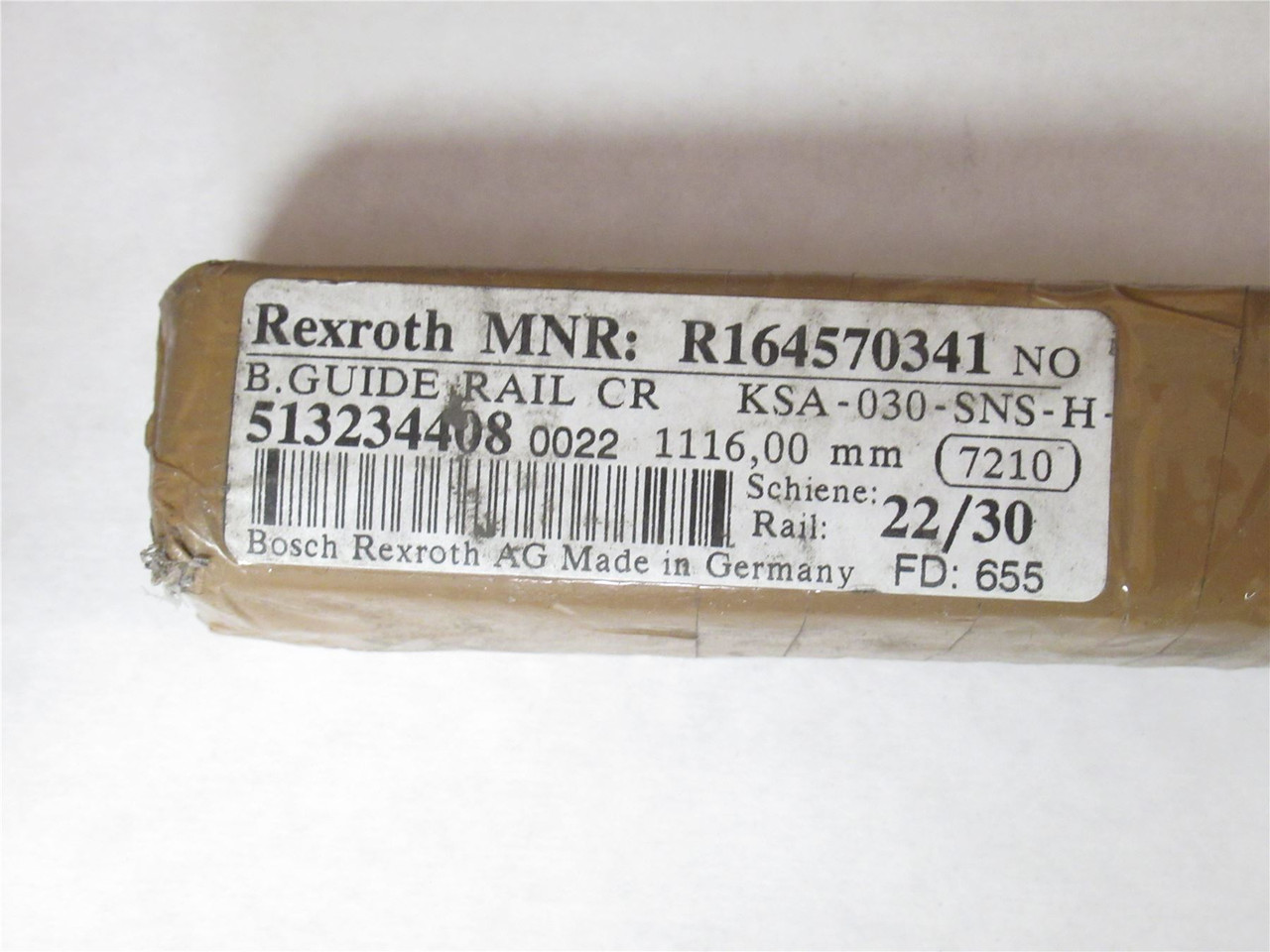 Rexroth R164570341; Linear Guide Rail LLRHR 1120LG; 44" Long