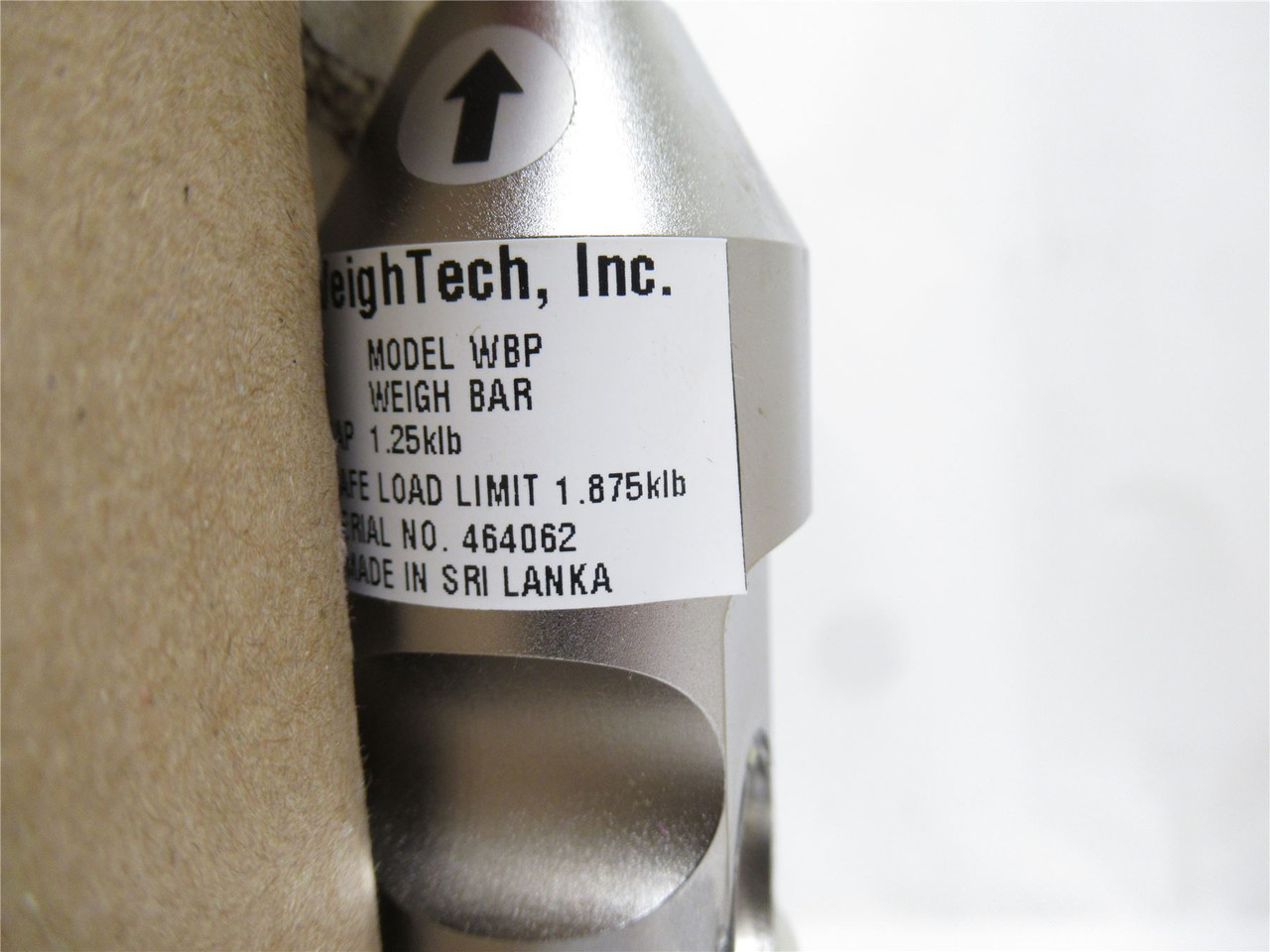 WeighTech WBP; Load Cell; 1.25KLB; 2"OD x 11-1/2" Long x 3" H