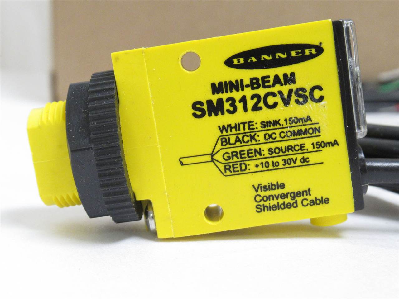 Banner SM312CVSC; Shielded Cable Photo Sensor; 10-30VDC