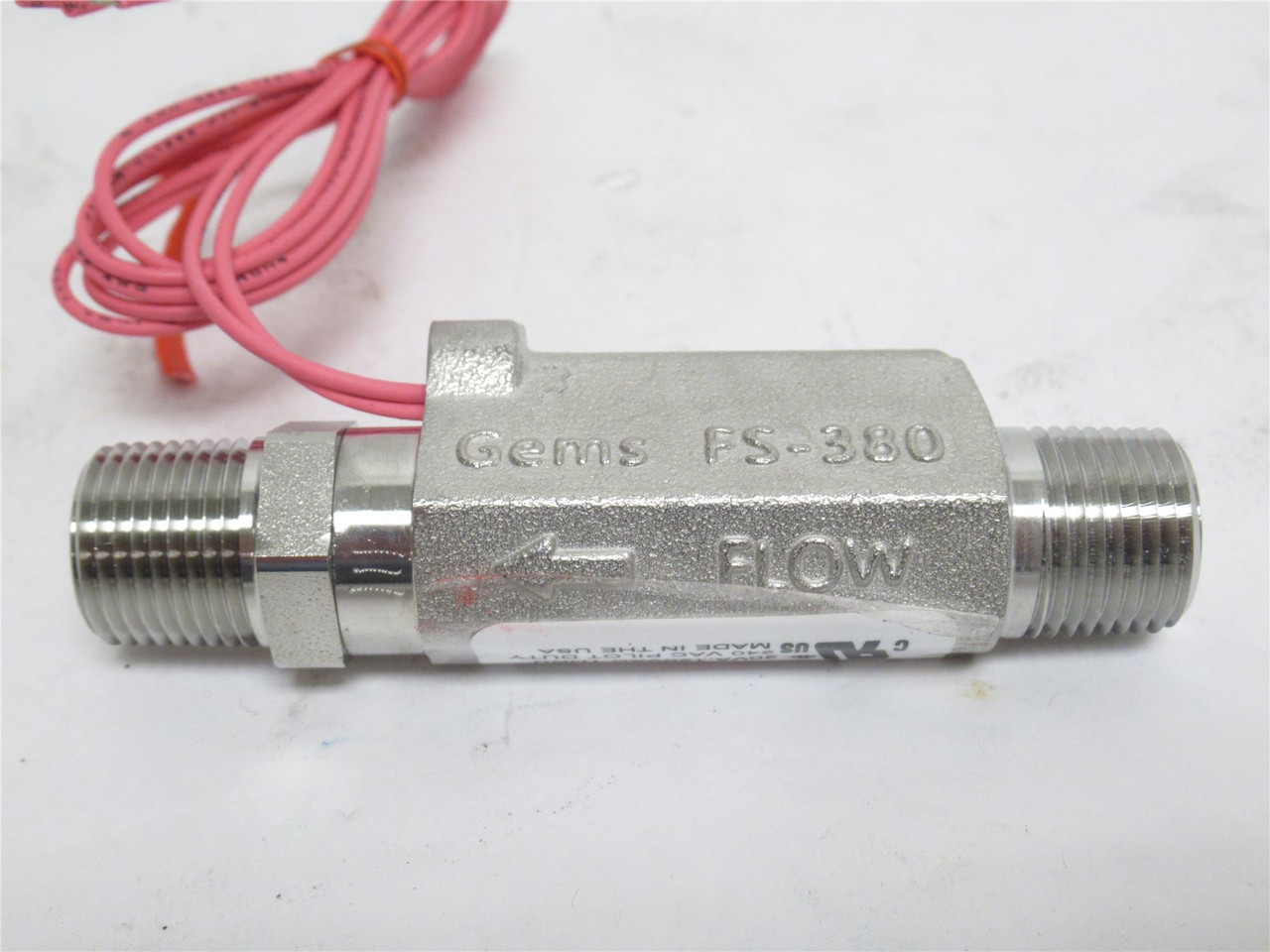 GEMS 179996; Liquid Flow Switch FS-380; SS; 3/8NPT; 1-2GPM