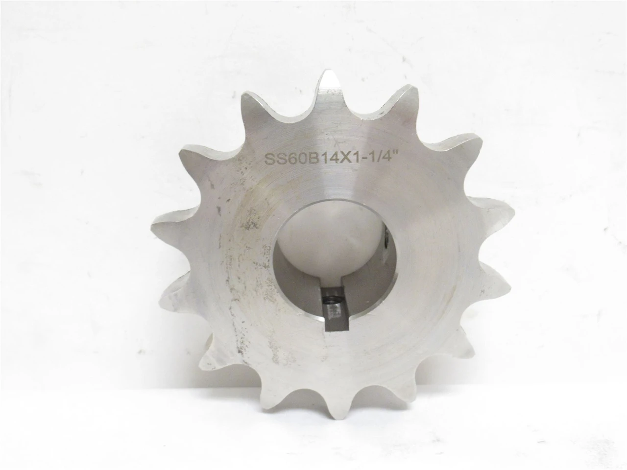 MFG- SS60B14X1-1/4; Sprocket #60; SS; 14 Teeth; 1-1/4"ID