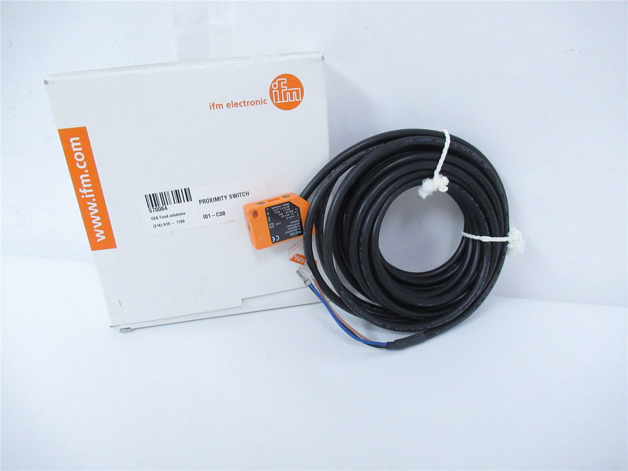 IFM IN5130; Inductive Sensor; 4mm sensing range; 6m L