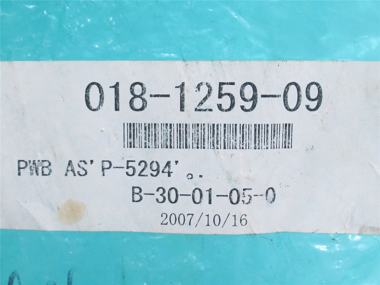 Ishida 018-1259-09; Scale PC Control Card