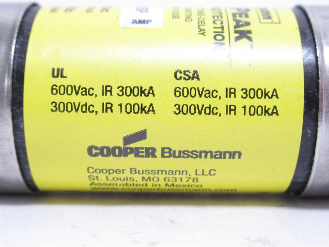 Bussmann LPS-RK-100SP; Time Delay Fuse; 100A; 600VAC/300VDC