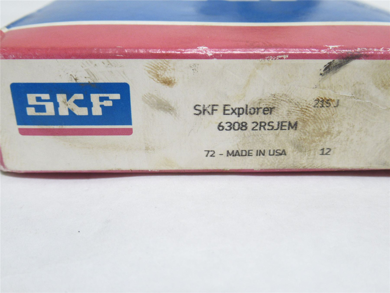 SKF 6306 2ZJEM; Ball Bearing 30mm ID x 72mm OD x 19mm Wide
