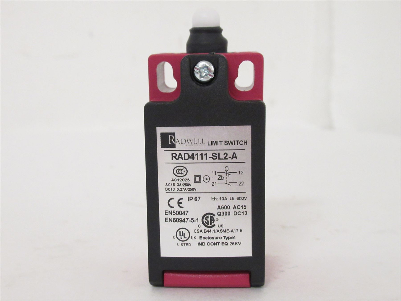 Radwell RAD4111-SL2-A; Limit Switch; 250V; 3A; 1/2"NPT