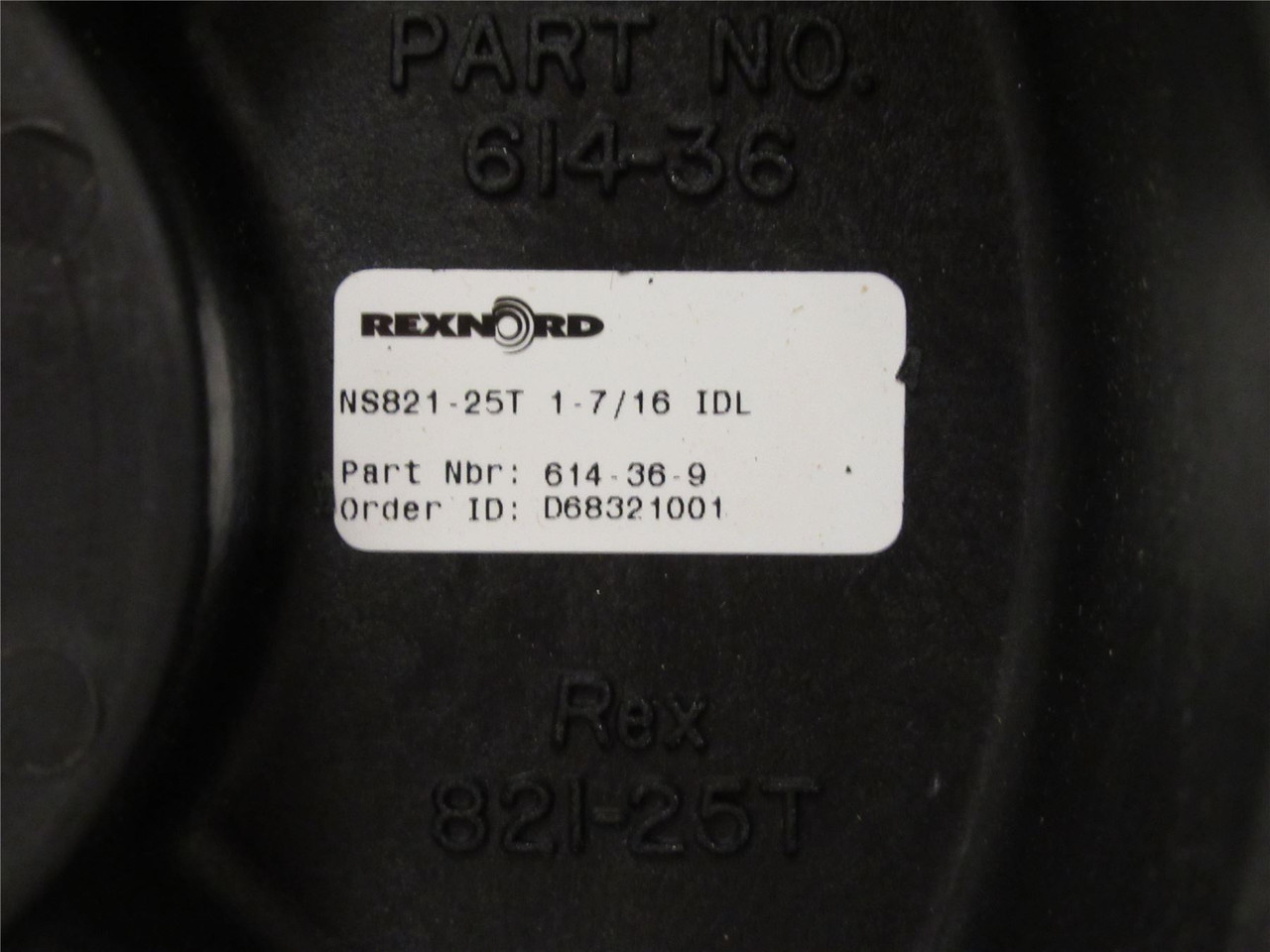 Rexnord 614-36-9; Molded Split Sprocket; 25-Teeth; 1-1/2"ID