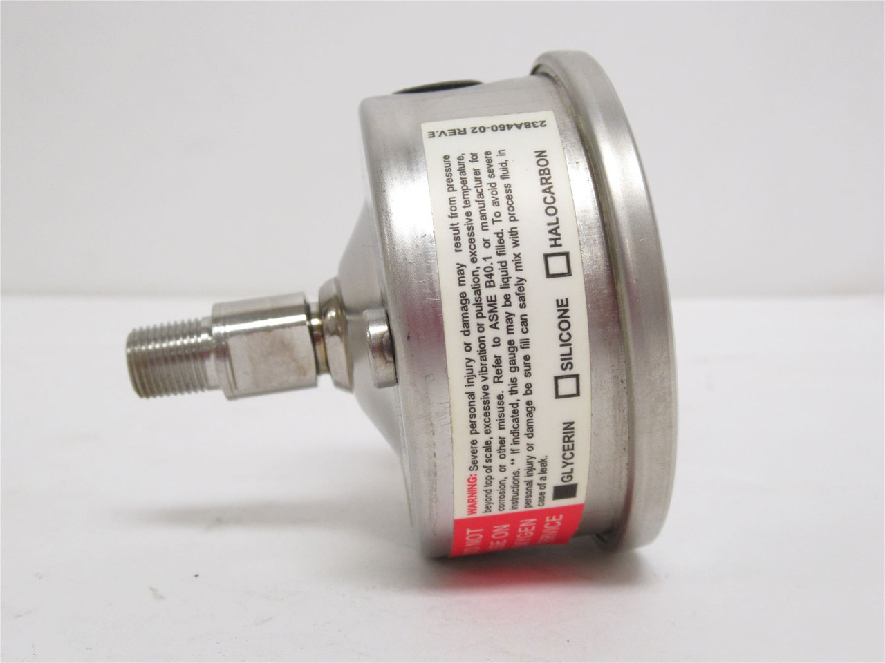Ashcroft 631008SL01B400; Liquid Fill Pressure Gauge 0-400Psi