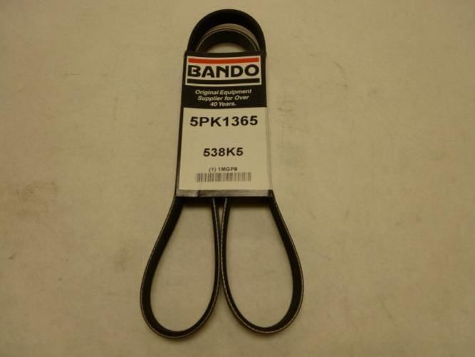 Bando 538K5; Serpentine Belt 5PK1365