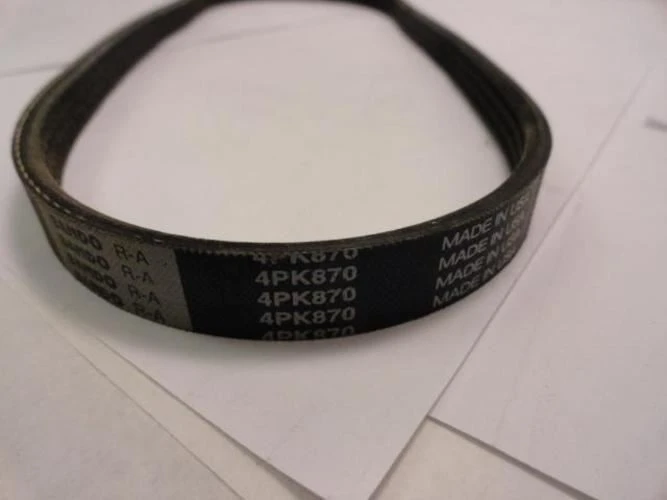 Bando 4PK870; Serpentine Belt 343K4; 4-ribs 34.3"L; 1MGJ9