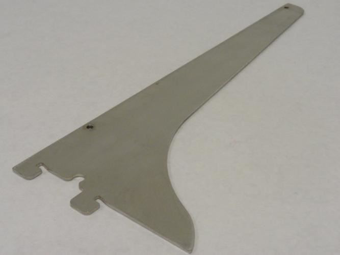MFG- 2HFU4; Shelving Bracket; Single Slotted; D 14; SS