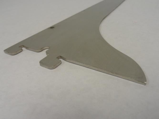 MFG- 2HFU4; Shelving Bracket; Single Slotted; D 14; SS