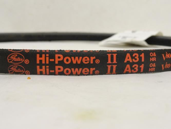 Gates A31; Hi-Power V-Belt 9002-2031; 33" Long; 1/2" Top Width