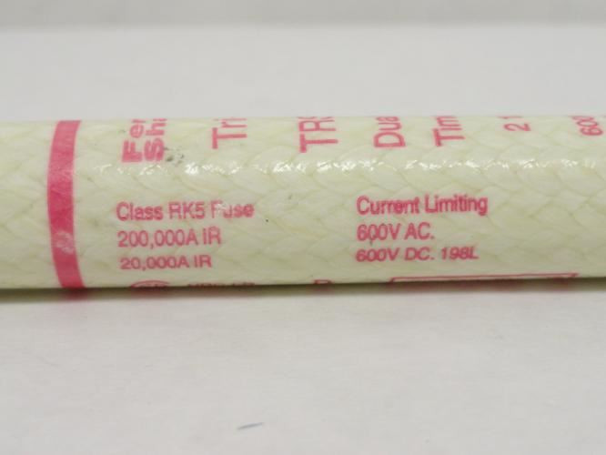 Gould TRS2-1/2R; Dual Element Time Delay Fuse; 2-1/2A; 600V