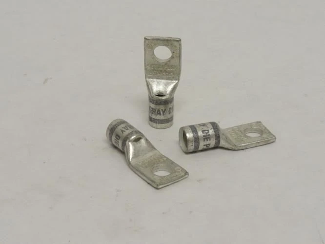 Panduit LCAX4-14-L; Lot-3; Copper Flex Lugs; # 4 AWG; 1/4" Stud