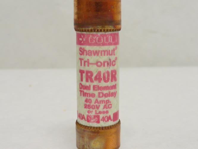 Gould TR40R; Dual Element Time Delay Fuse; 40A; 250VAC