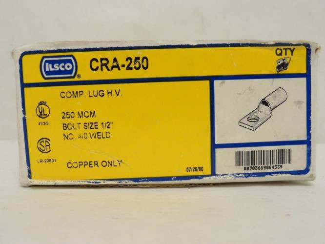 ILSCO CRA-250; Copper Compression Lug; 4/0 Wire