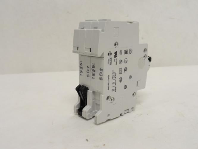 ABB S202-D2; Circuit Breaker; 2A; 2P; 480VAC; DIN Rail