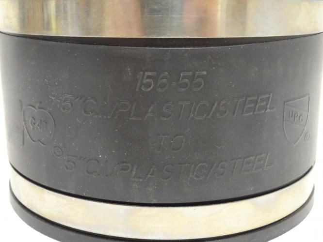 GAP 156-55; Flex Coupling 5" x 5"; CI/PVC To CI/PVC