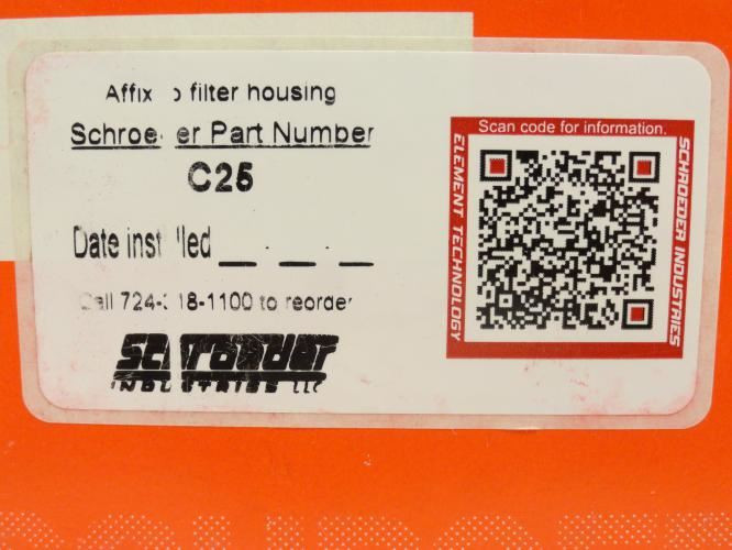 Schroeder C25; Hydraulic Filter Element
