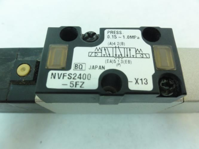SMC NVFS2400-5FZ-X13; Solenoid Valve; Coil: 24VDC; 0.15-1.0MPa