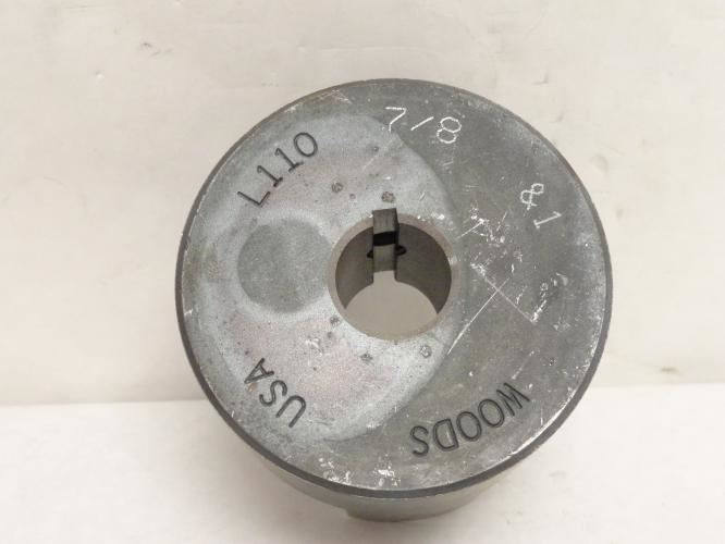 TB Woods L11078; Jaw Coupling Hub L110; 7/8"ID x 3.33" OD