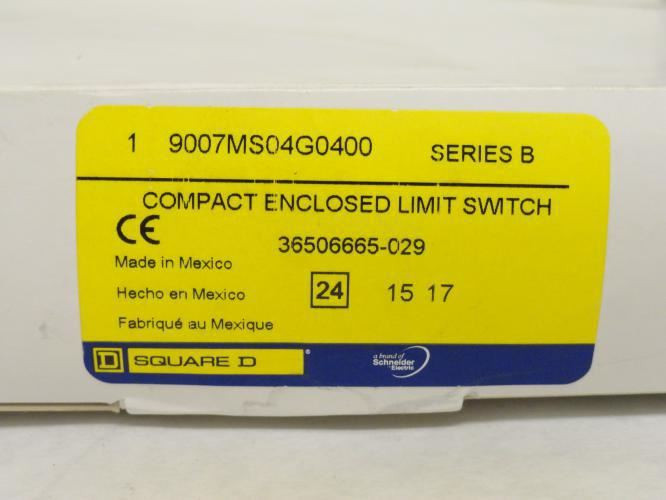 Square D 9007MS04G0400; Wired Limit Switch 12' Long 10A; 240VAC