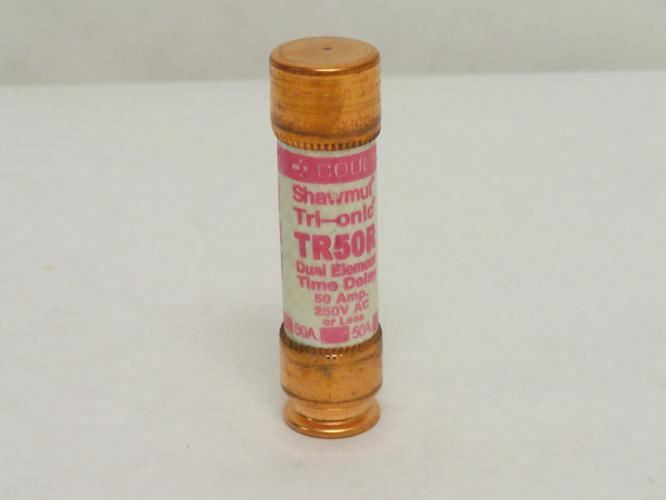 Gould TR50R; Dual Element Time Delay Fuse; 50A; 250VAC