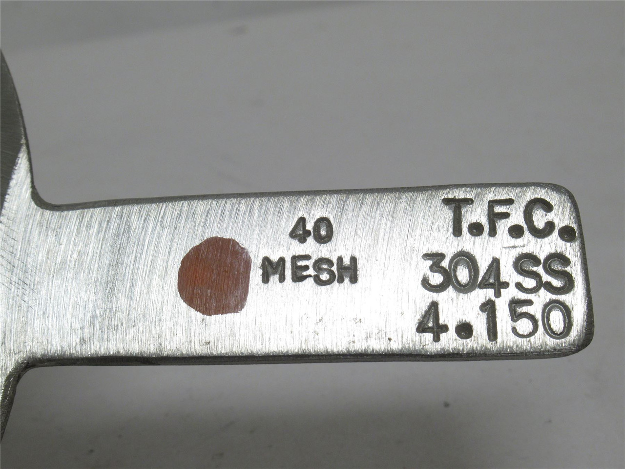 MFG- 176929; Strainer Basket; 4"; SS-304;#40 Mesh
