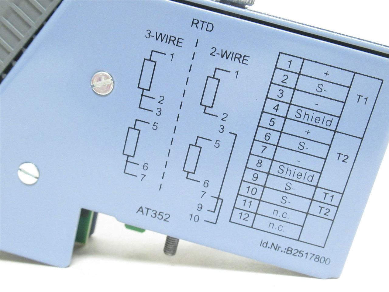 B+R 7AT352.70; Analog Input Module; 2-Inputs; PT100; 3-Wire