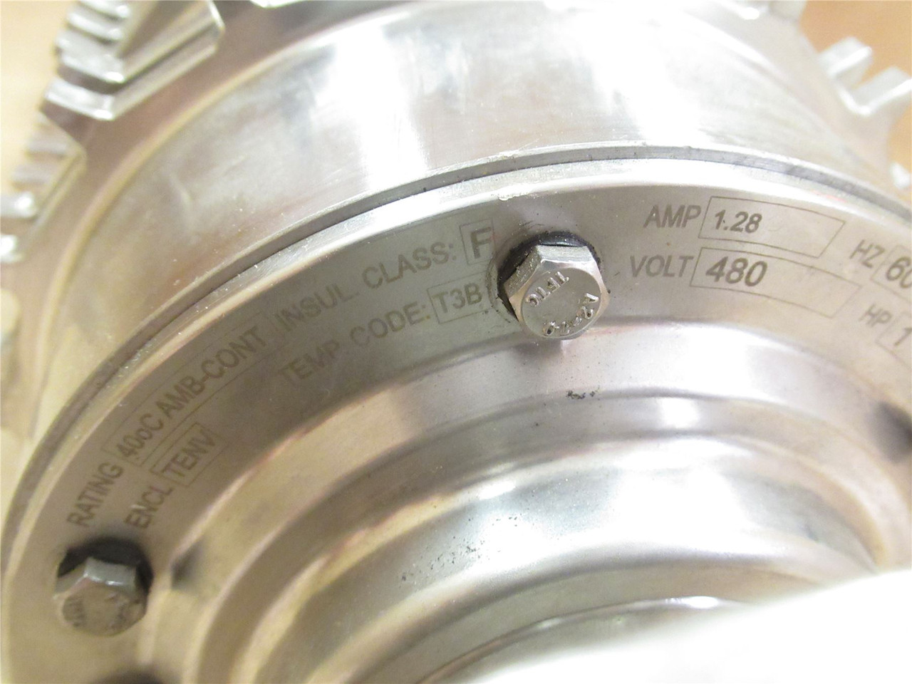VanderGraaf TM127A30-410NB; Drum Motor 17"W 1HP 480V 38ft/min; 3PH