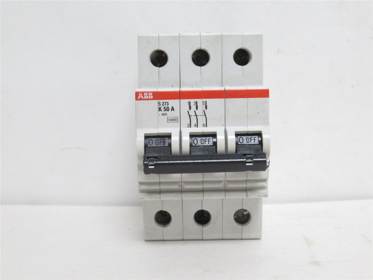 ABB S273-K50A; Circuit Breaker; 50A; 3P; 277/480V; Screw Term